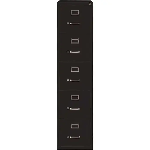 Hirsh Industries 17778 Black Riveted Steel Shelving, 5-Shelf Unit, 26D x 15W x 61H