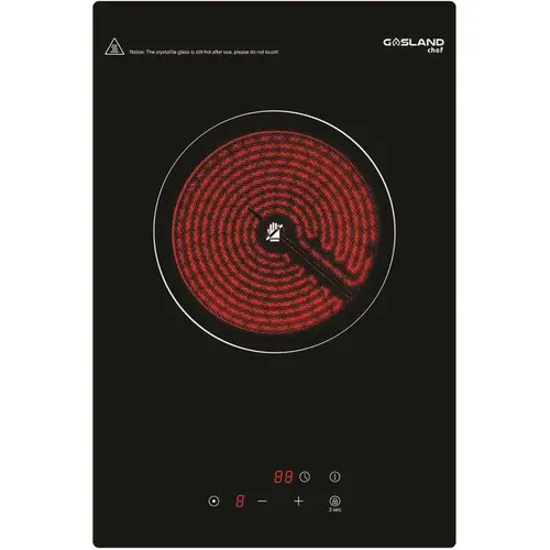 GASLAND Chef CH12BF 12 in. Built-In Electric Stove Ceramic Surface Radiant Electric Cooktop in Black with 1-Element