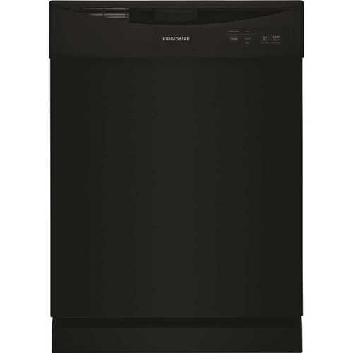 24 in. Black Front Control Smart Built-In Tall Tub Dishwasher