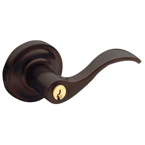 5256 Thick Door Wave Lever Full Dummy Venetian Bronze Finish