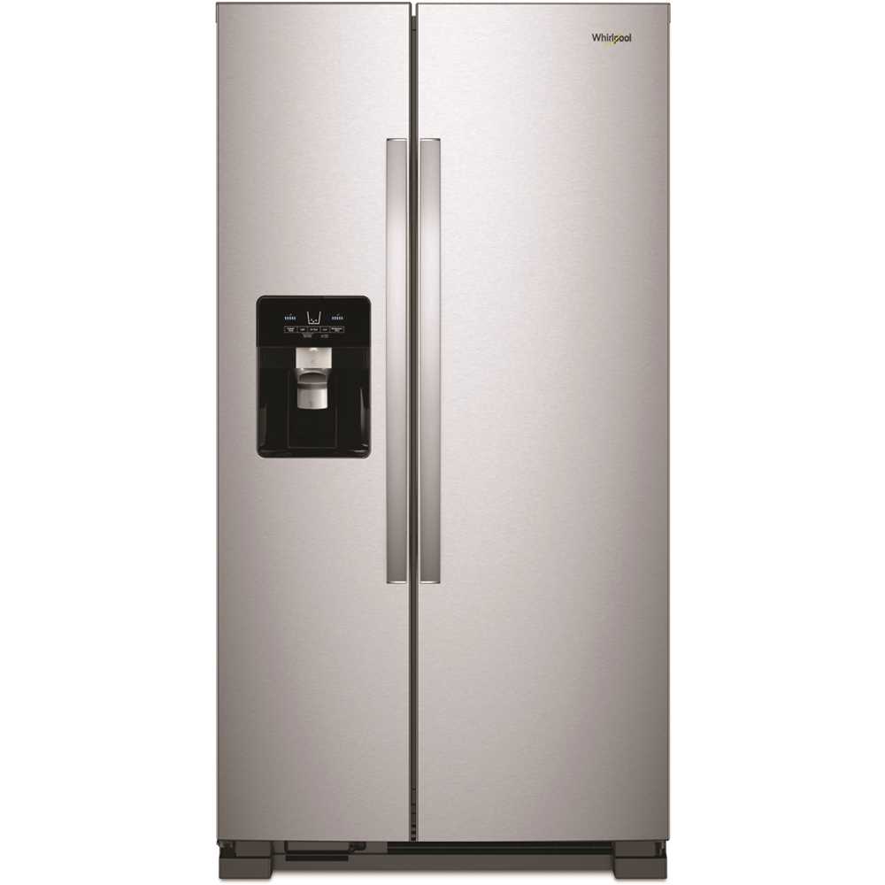 Whirlpool WRS331SDHM 21 cu. ft. Side-by-Side Refrigerator Built-In and Standard in Monochromatic Stainless Steel