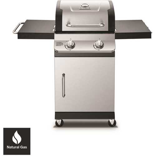 Dyna-Glo DGP321SNN-D Premier 2-Burner Natural Gas Grill in Stainless Steel with Built-In Thermometer