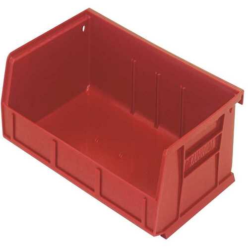 QUANTUM STORAGE SYSTEMS QUS236RD Ultra-Series 1.0 Gal. Stack and Hang Storage Tote in Red