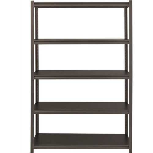 IRON HORSE 20998 Gray 5-Tier Boltless Steel Garage Storage Shelving Unit ( 48 in. W x 72 in. H x 24 in. D )