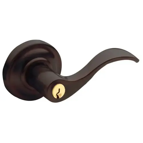 Left Hand 5258 Wave Lever Standard Keyed Entry Venetian Bronze Finish