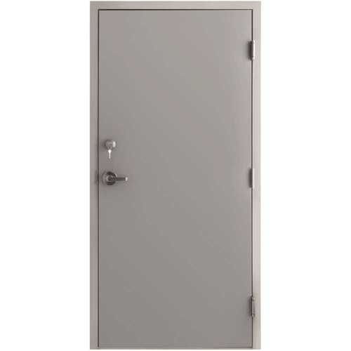 Armor Door VSDFDEX3680L-WS Adjustable Frame Series 36 in. x 80 in. Left-Handed Steel Metal Commercial Door Kit with 90 Minute Fire Rating