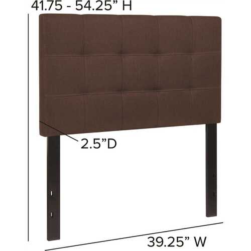 Twin Dark Brown Headboard