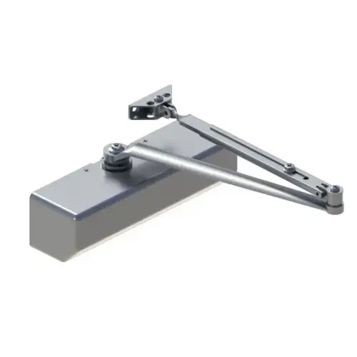 5300 Left Hand Multi-Mount 1-6 Adjustable Hold Open Door Closer Aluminum Finish