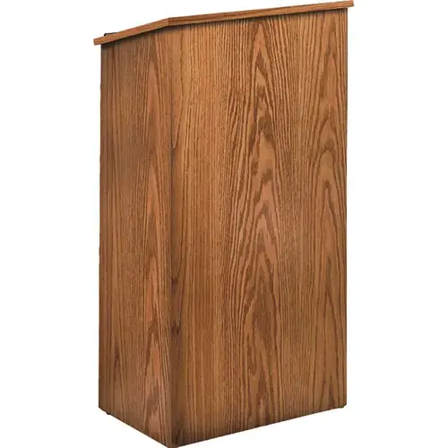 FULL FLR LECTERN MED OAK