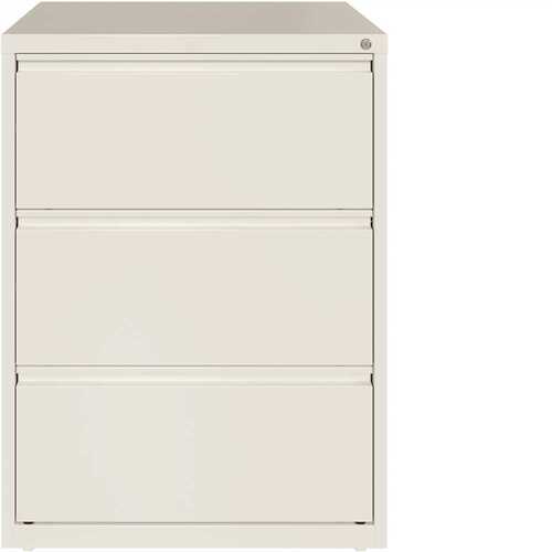 HL10000 White 30 in. Wide 3-Drawer Lateral File Cabinet