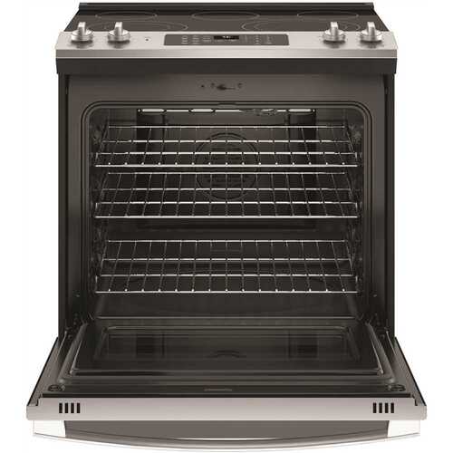 30 in. 5.3 cu. ft. Slide-In Electric Range in Stainless Steel with Convection, Air Fry Cooking