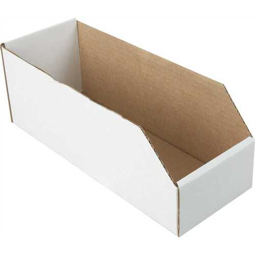GENERIC 23C4AD 4-1/2 X 12" White Cardboard Bin Box age