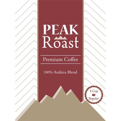 UNBRANDED C-CF-PR-4R Regular Individually Wrapped 4-Cup Filter Pod Gourmet Roast Coffee - pack of 200