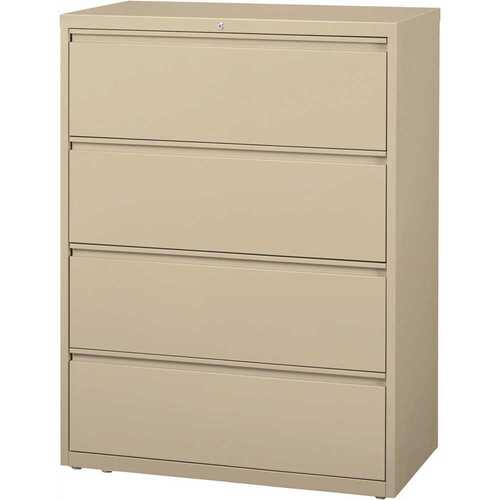 Hirsh Industries 17459 HL8000 Putty 42 in. Wide 4-Drawer Lateral File Cabinet