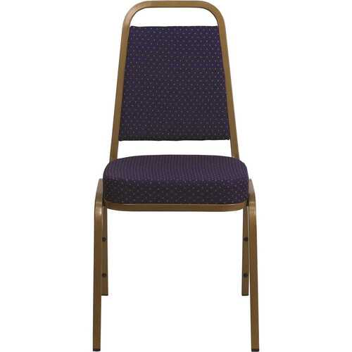 Fabric Stackable Chair in Navy Blue