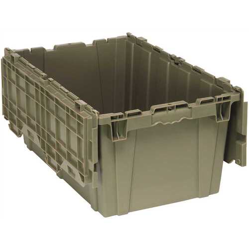 QUANTUM STORAGE SYSTEMS QDC2717-12 27 in. x 17-3/4 in. 18.75 Gal. Attached Top Container Storage Bin in Gray