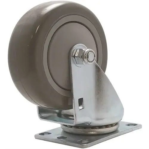 SNAP-LOC SLAC4SP 4 in. Polyurethane Swivel Plate Caster with 375 lbs. Load Rating Metallic