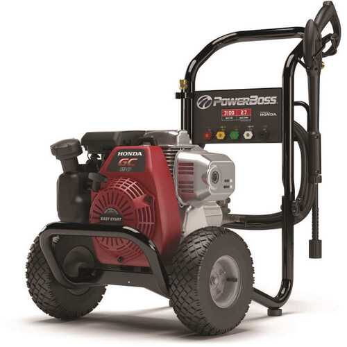 3100 PSI 2.5 GPM Cold Water Gas Pressure Washer with Horizontal Honda GC190 Engine