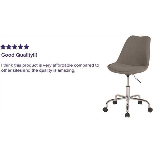 Light Gray Fabric Office/Desk Chair