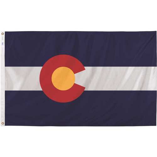 Valley Forge CO3 3 ft. x 5 ft. Nylon Colorado State Flag