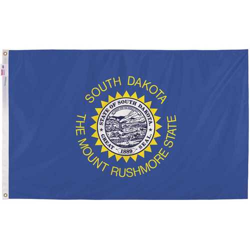 Valley Forge SD3 3 ft. x 5 ft. Nylon South Dakota State Flag