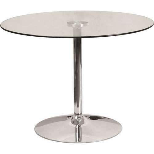 Clear/Chrome Dining Table