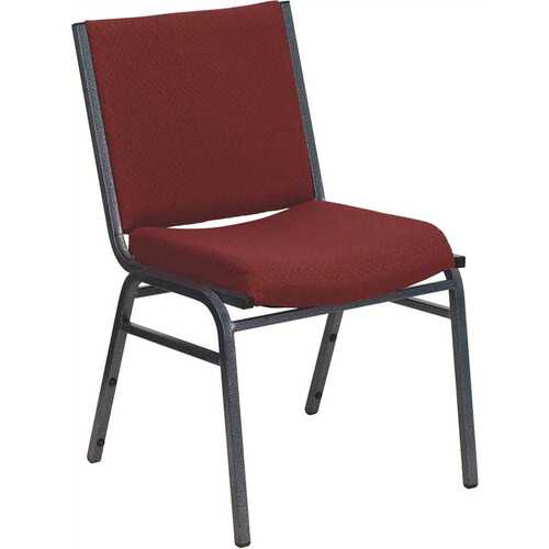 Fabric Stackable Chair in Burgundy