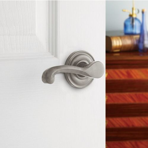 Single Right Hand 5445V Lever Less Rose Satin Brass With Brown Finish