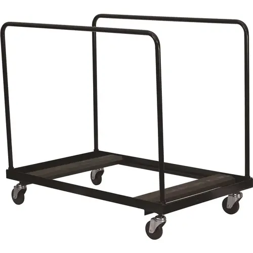 Steel 4-Wheeled Folding Chair Dolly in Black