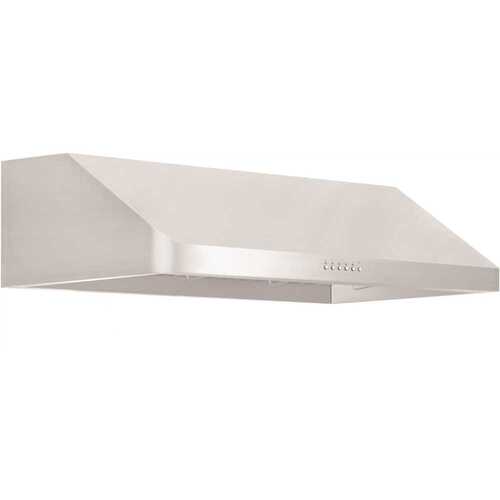 30 in. 600 CFM Ducted Under Cabinet Range Hood in Stainless Steel