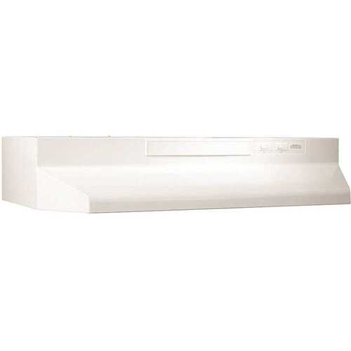 43000 Series 30 in. 260 Max Blower CFM Covertible Under-Cabinet Range Hood with Light in White