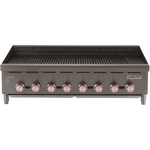 Magic Chef MCCCB48A 48 in. Commercial Countertop Radiant Char Broiler