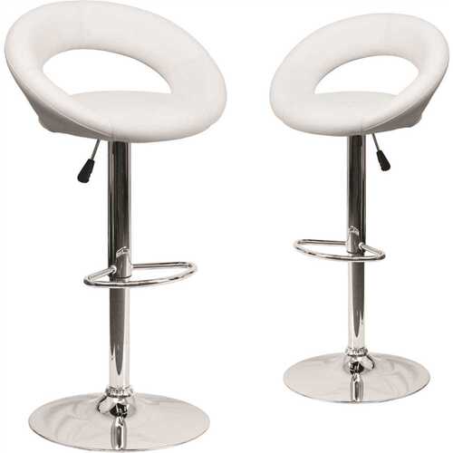 40.75 in. White Bar Stool Color/Finish Family