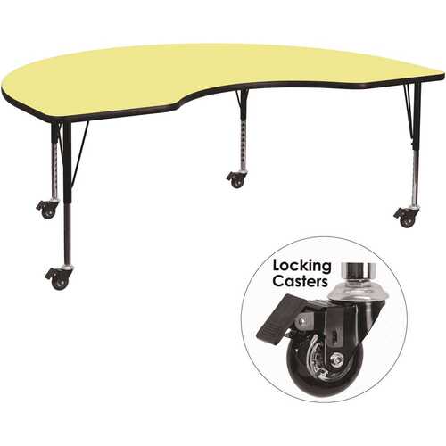 Flash Furniture CGA-XU-21340-YE-HD Yellow Kids Table