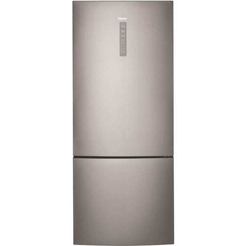 Haier HRB15N3BGS 15.0 cu. ft. Counter Depth Bottom Freezer Refrigerator in Stainless Steel