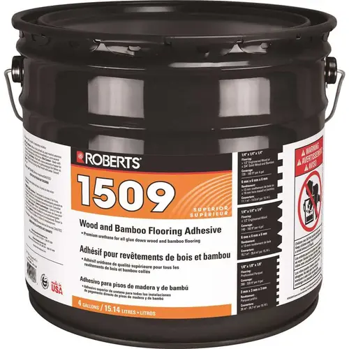 4 Gal. Wood and Bamboo Flooring Urethane Adhesive Beige