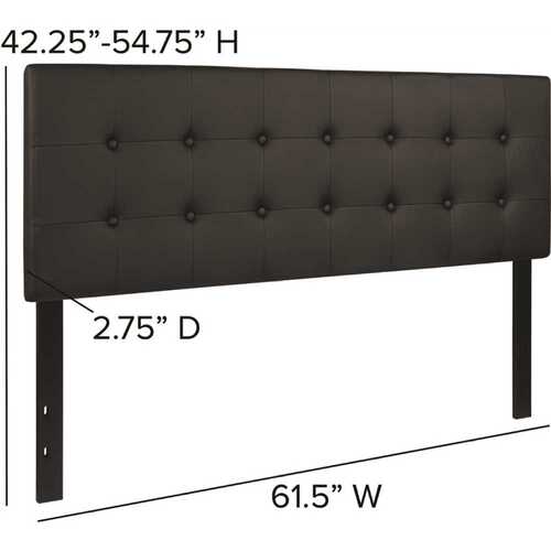 Carnegy Avenue CGA-HG-215613-BL-HD Queen Black Headboard