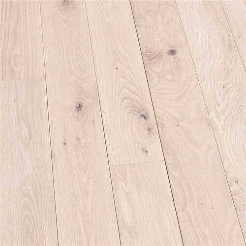 Malibu Wide Plank HDMCSS839SF Doran French Oak 3/4 in. T x 5 in. W Wire Brushed Solid Hardwood Flooring (22.6 sq. ft./case)