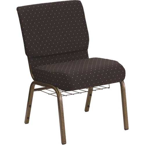 Carnegy Avenue CGA-FD-1768-BL-HD Fabric Stackable Chair in Black