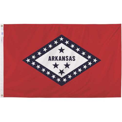 Valley Forge AR3 3 ft. x 5 ft. Nylon Arkansas State Flag