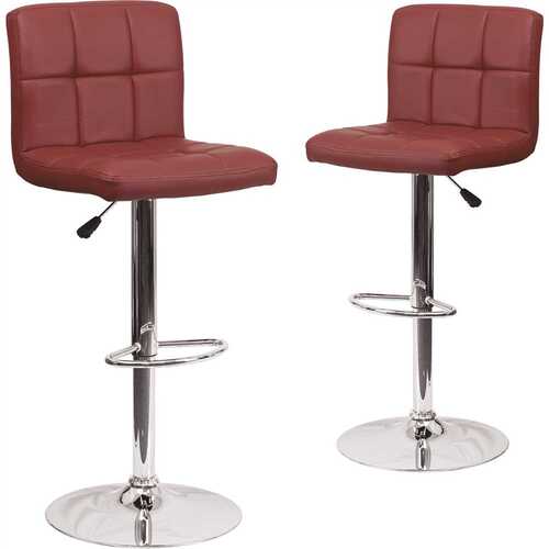 34 in. Burgundy Bar stool Color/Finish Family