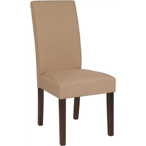 Beige Fabric Fabric Dining Chair