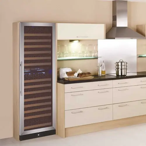 Lodging Star 329510 24 in. W 172-Bottle Dual Zone Built in Wine Cooler BLACK