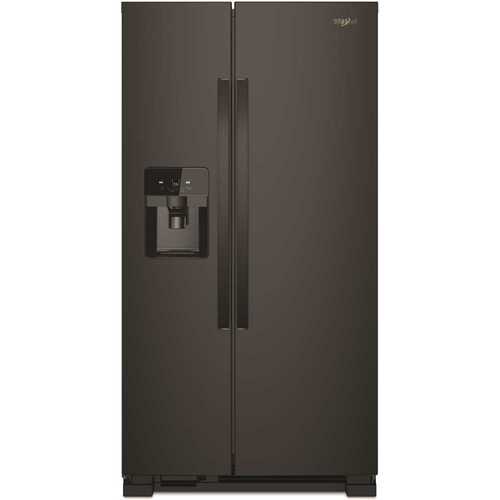 21.4 cu. ft. Side by Side Refrigerator in Black