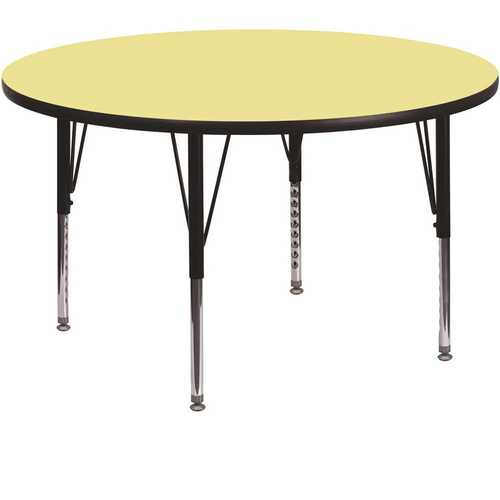 Flash Furniture CGA-XU-5806-YE-HD Yellow Kids Table
