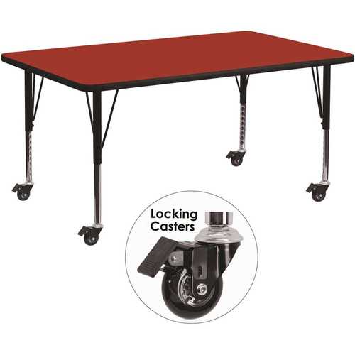 Flash Furniture CGA-XU-21237-RE-HD Red Kids Table