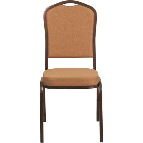 Light Brown Fabric/Copper Vein Frame Stack Chair