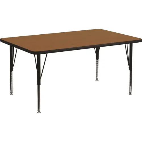 Oak Rectangular Activity Tables