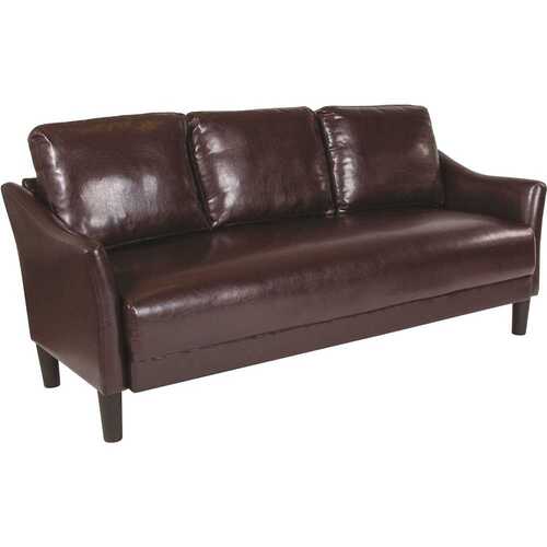 Flash Furniture CGA-SL-231776-BR-HD Brown LeatherSoft Standard Sofa