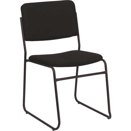 Fabric Stackable Chair in Black